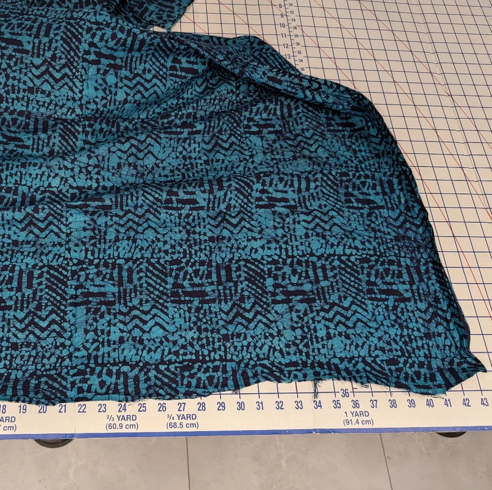 Batik Quilters fabric Blue and turquoise from Quilters Stash